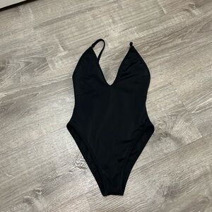 Gooseberry Seaside Chic Black One-Piece Swimsuit bikini Small never worn! New